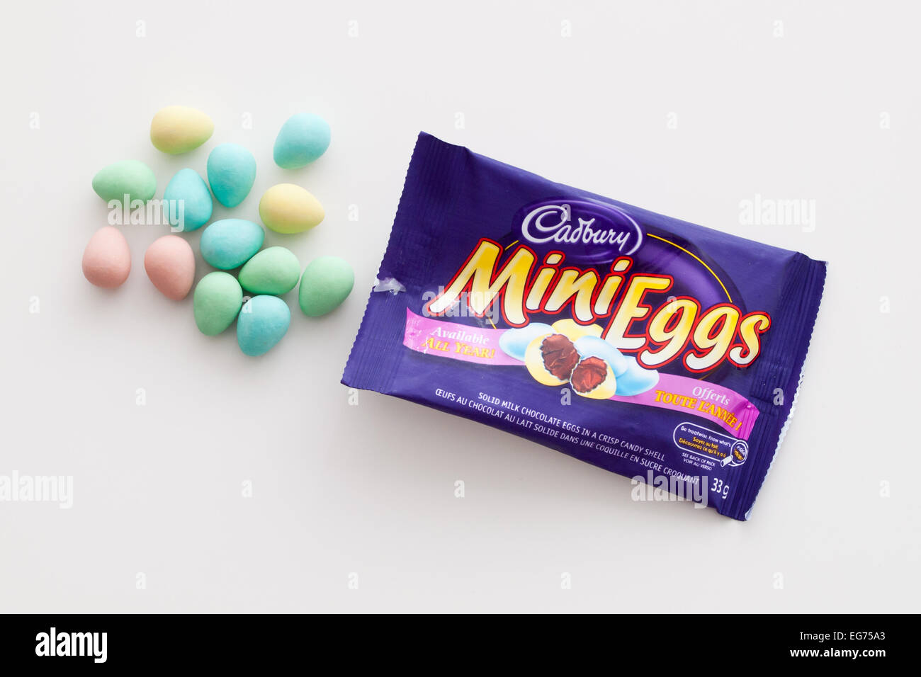 Cadbury Mini Eggs, a milk chocolate candy manufactured by Cadbury UK