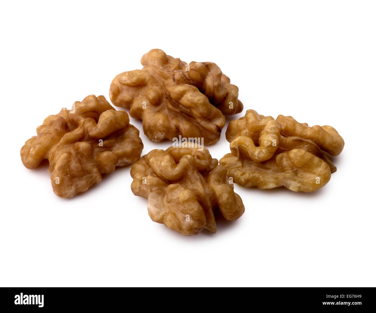 walnut halves Stock Photo