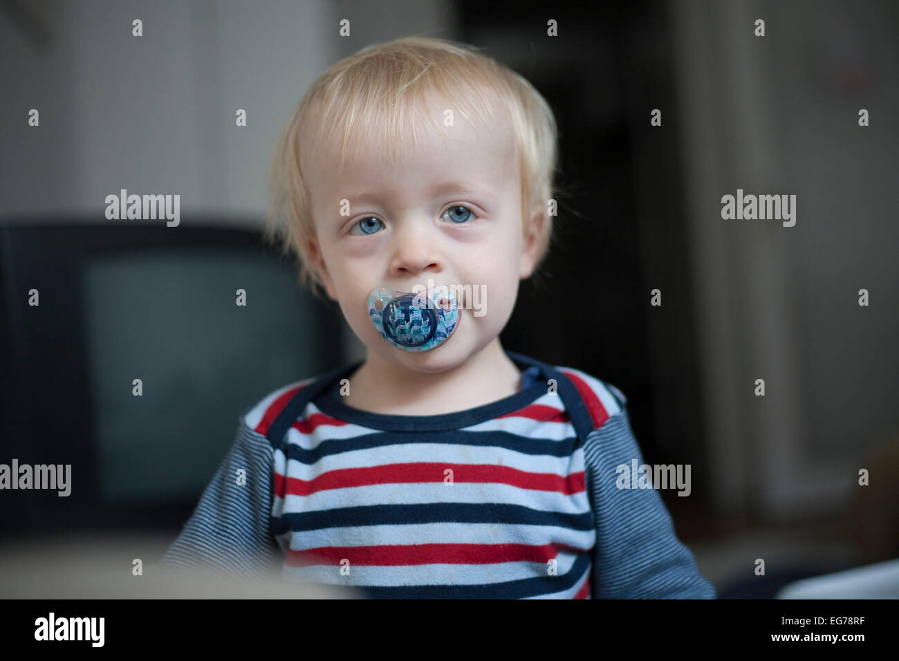 Little boy with pacifier hires stock photography and images Alamy