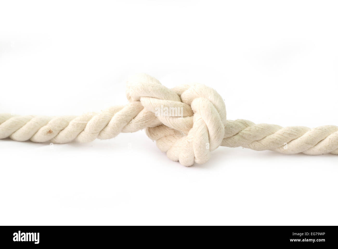 Knot tied by a rope Stock Photo - Alamy
