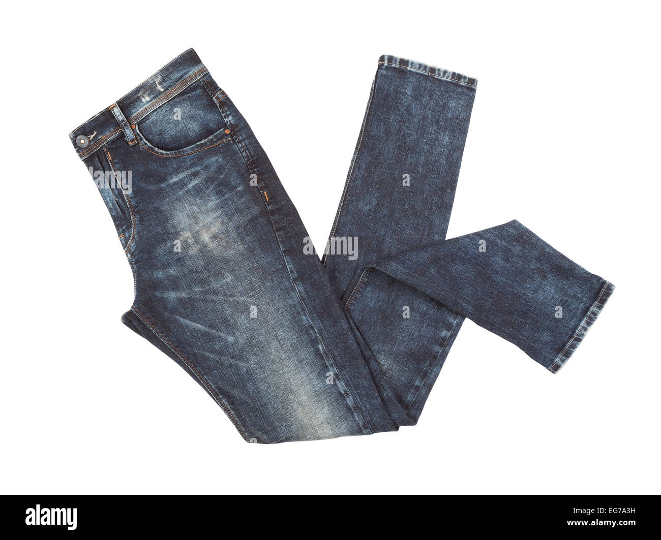 denim jeans isolated Stock Photo