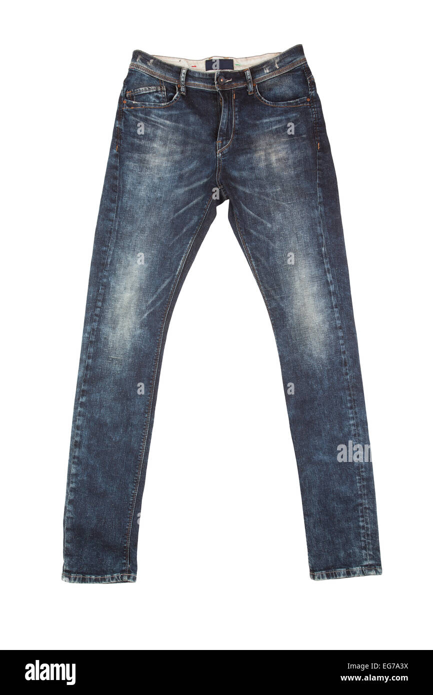 denim jeans isolated Stock Photo
