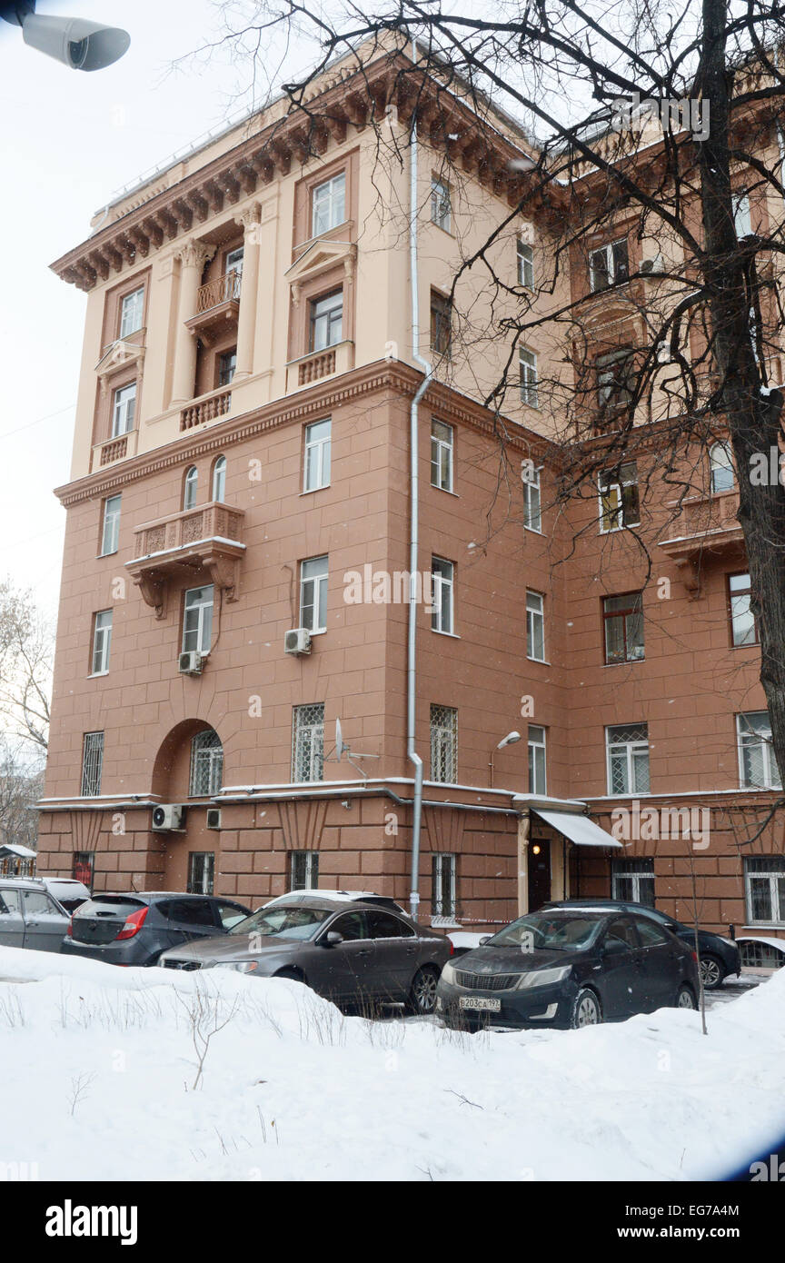 House at street Cook, 35/28, Moscow Stock Photo