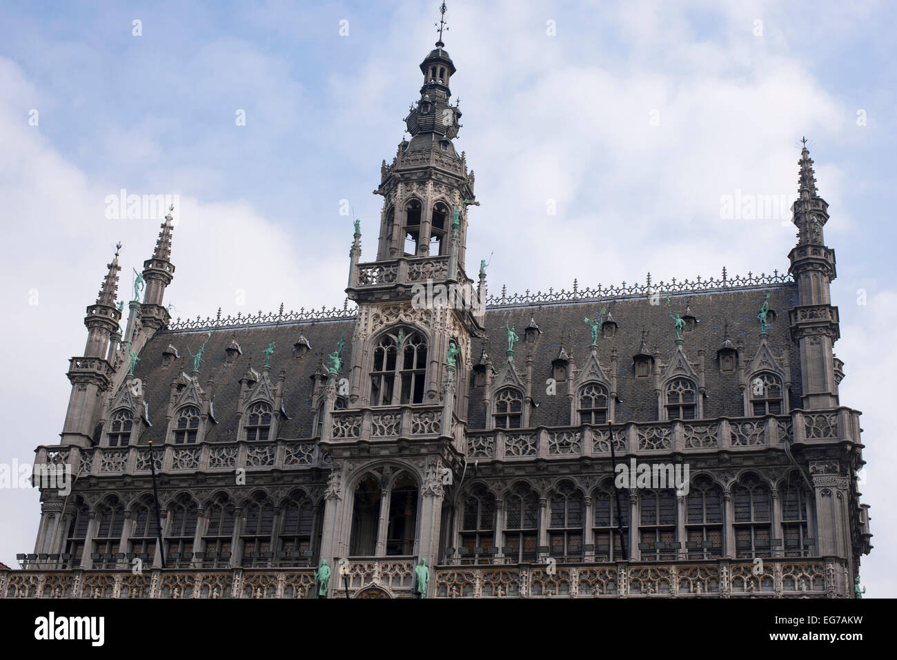The Maison du Roi (King's House), or Broodhuis (Breadhouse) on The Grand Place (Grote Markt) in Brussels Stock Photo