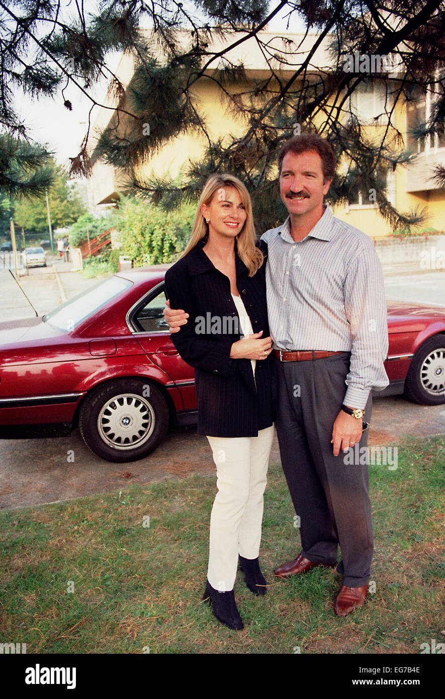 Graeme Souness with wife Karen in Turin in 1997 Stock Photo