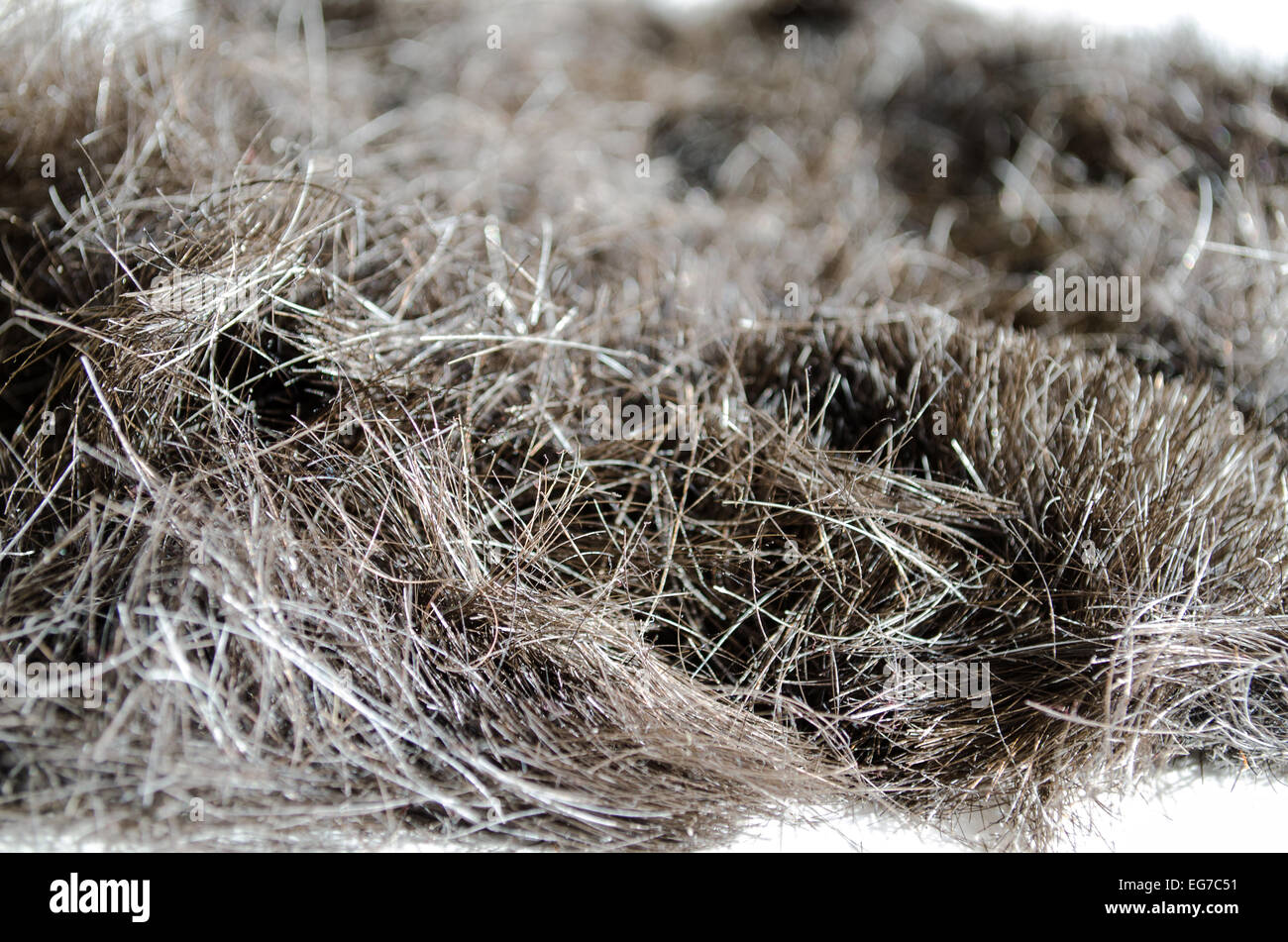 Pile of Cut Hair closeup view Stock Photo - Alamy