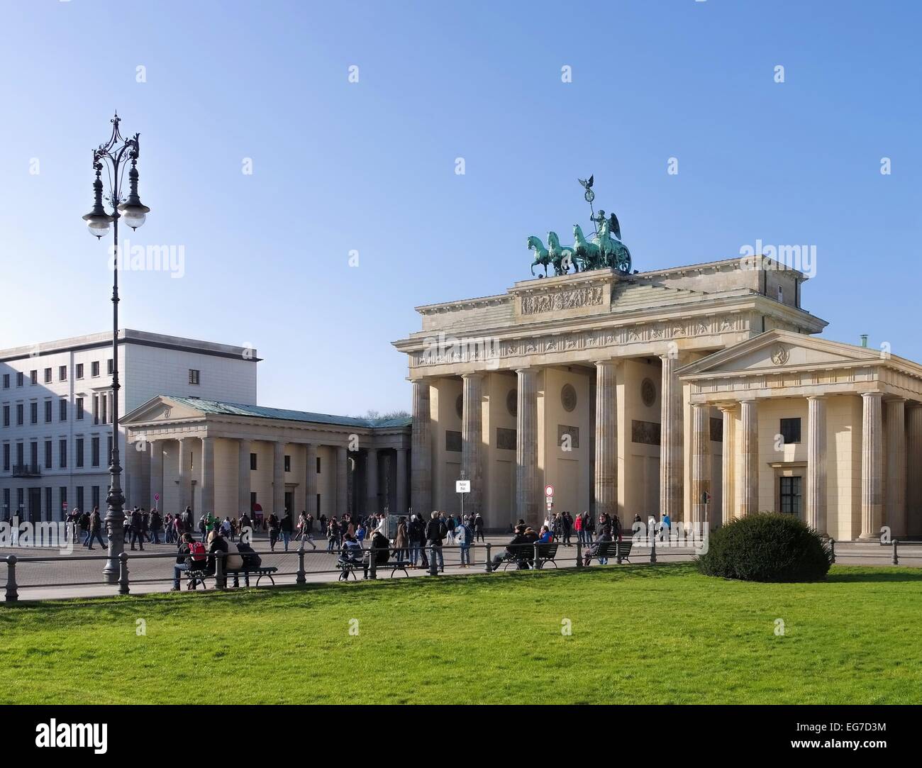 Berlin Brandenburger Tor - Berlin Brandenburg Gate 04 Stock Photo