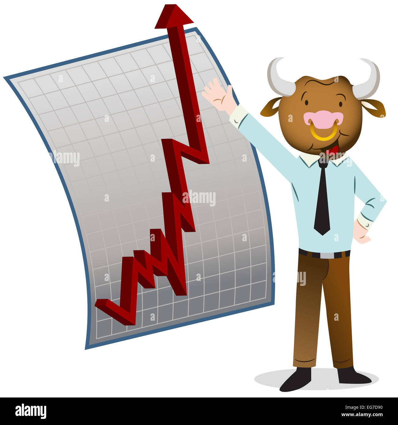 An image of a bull market. Stock Photo