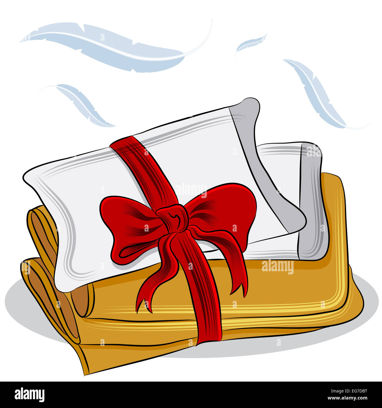 An image of a pillow blanket set Stock Photo Alamy