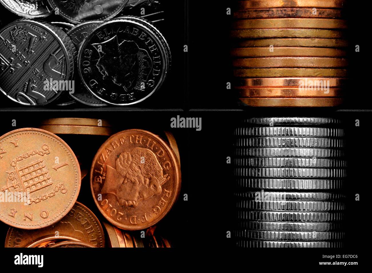 Silver copper coins hires stock photography and images Alamy