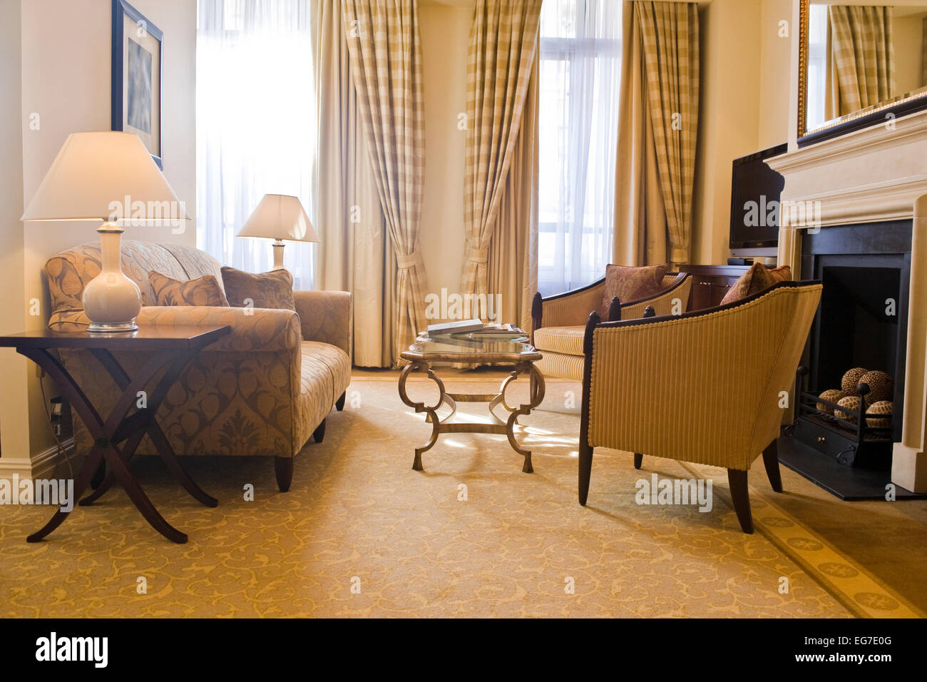 The langham london hotel interior hi-res stock photography and images ...