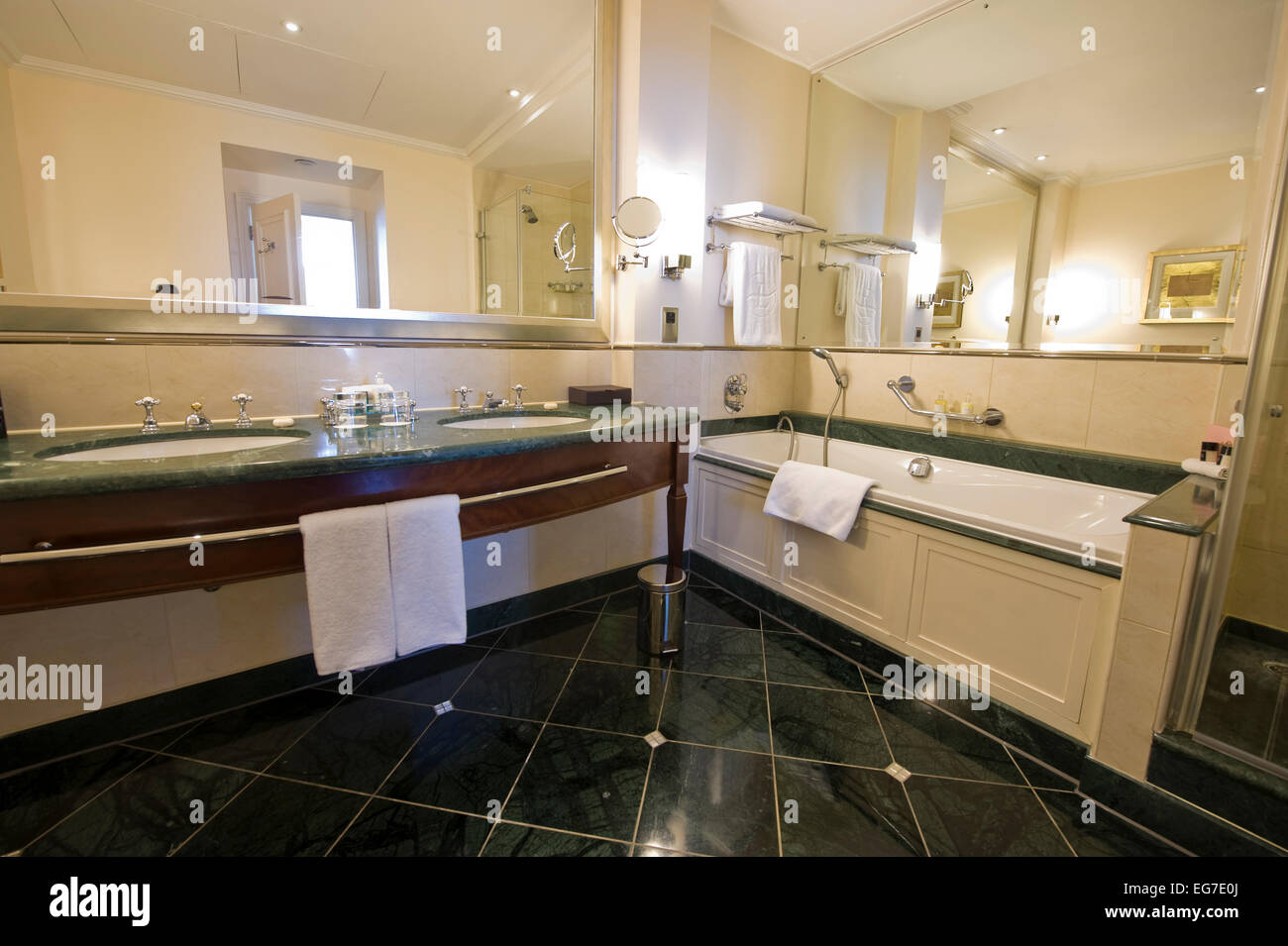Interior shot of the Langham Hotel in London, one of the finest five ...