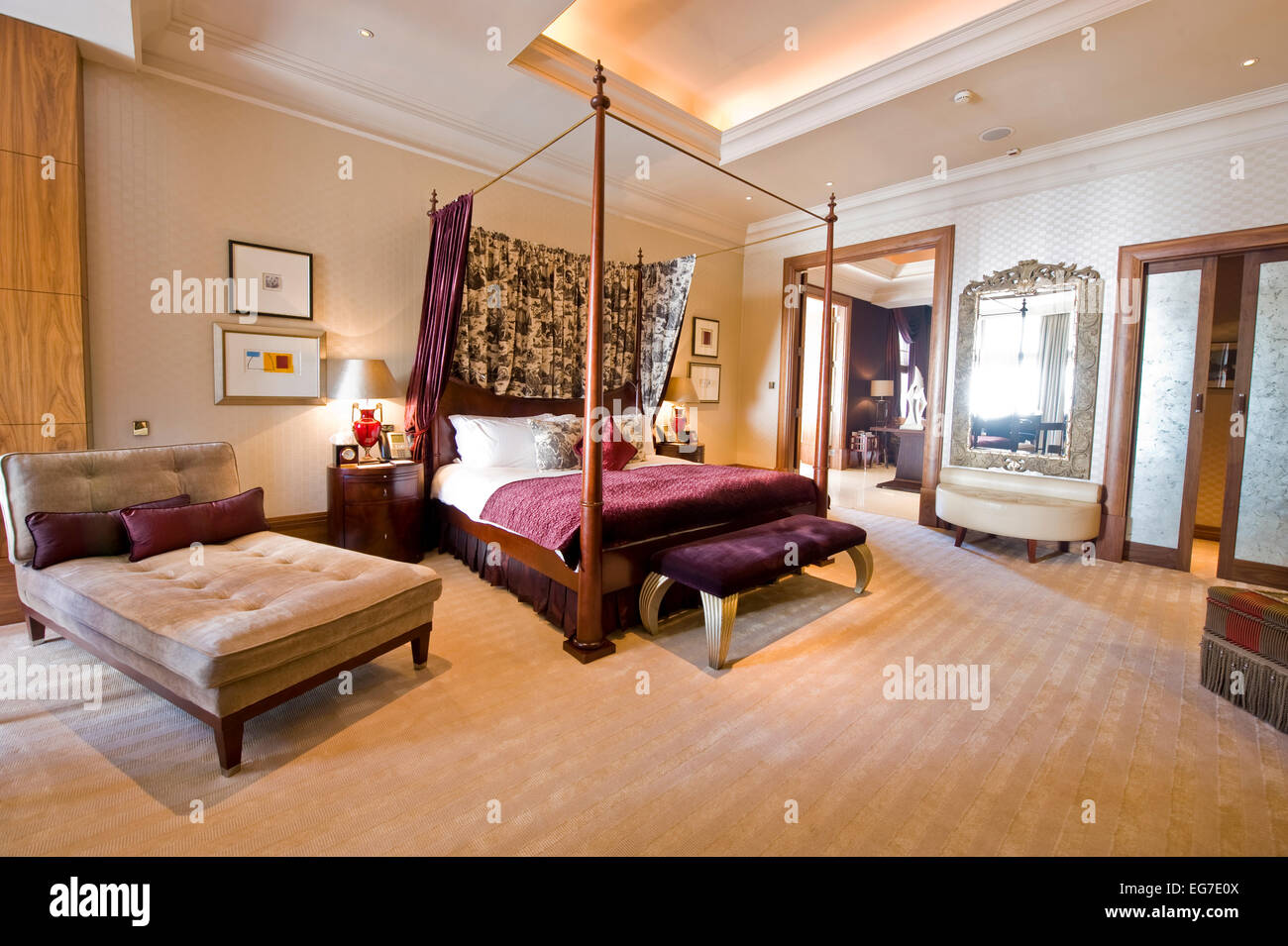 Interior shot of the Langham Hotel in London, one of the finest five ...