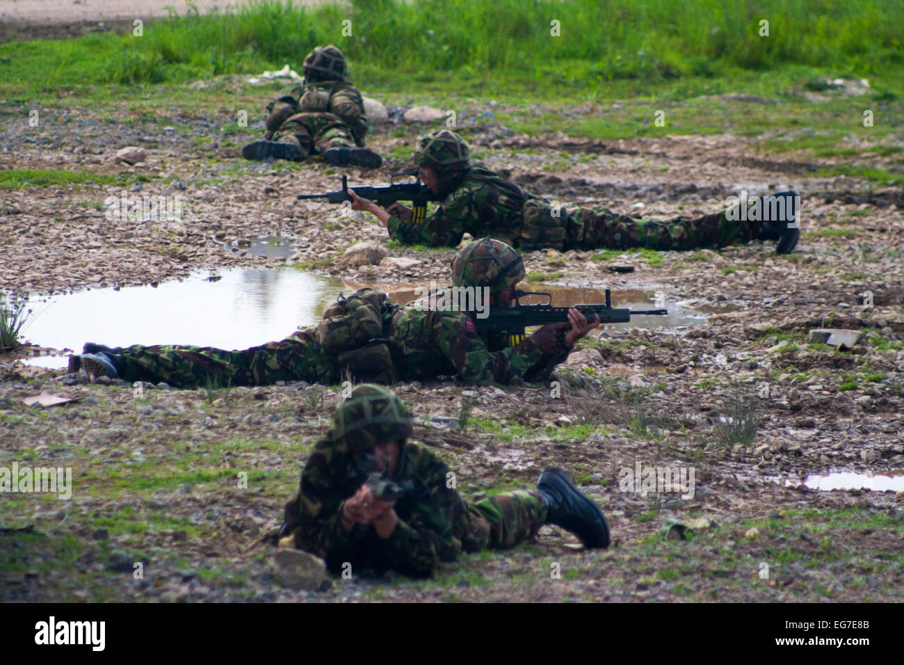 Royal Engeineers at Waterbeach Cambridge - Stock Image