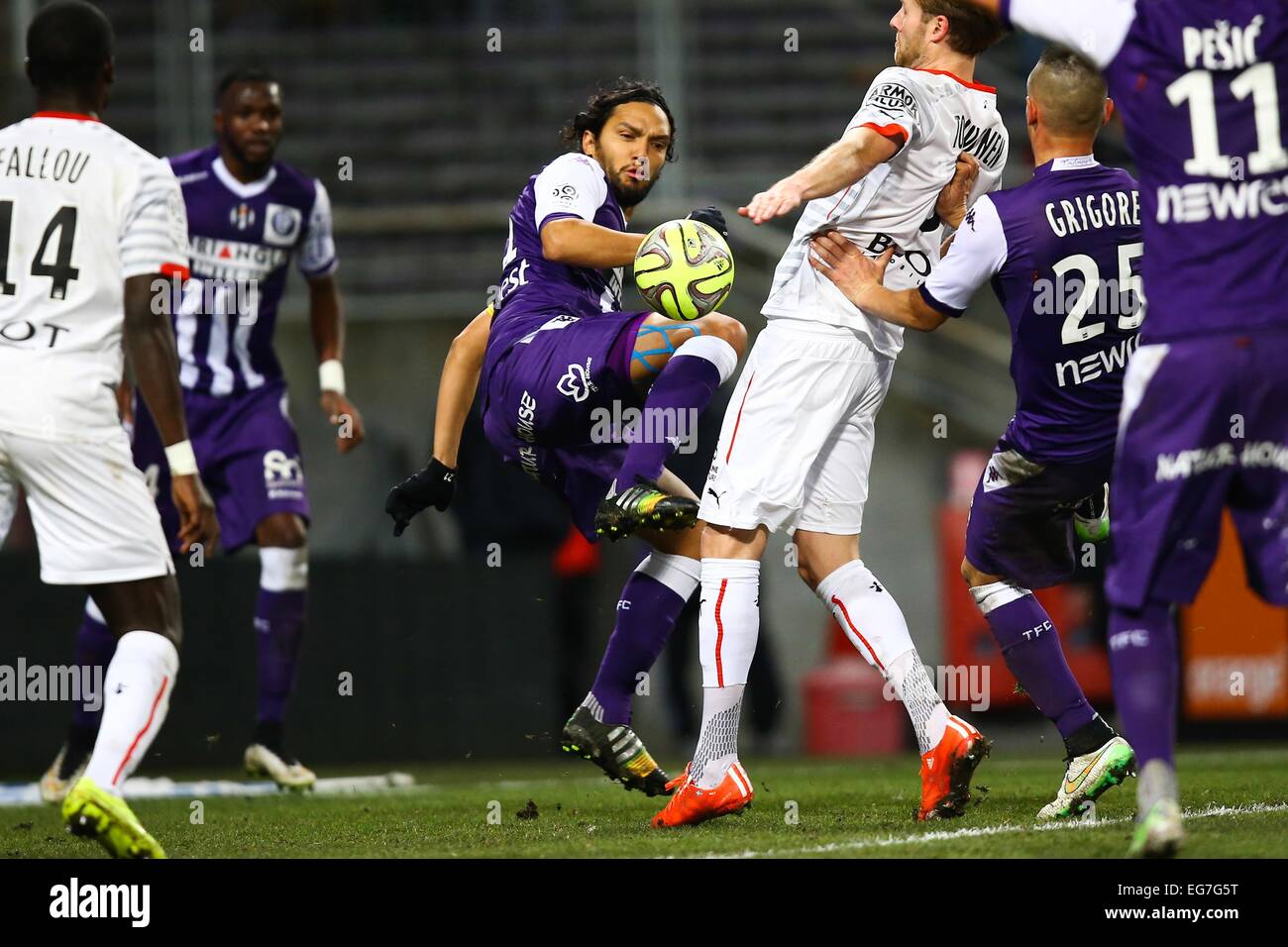 Abel Aguilar - 14.02.2015 - Toulouse/Rennes - 25eme journee de Ligue 1.Photo : Manuel Blondeau/Icon Sport Stock Photo