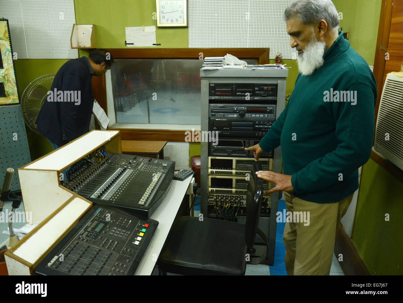 Pakistani citizens takes part of International Radio Day in Lahore