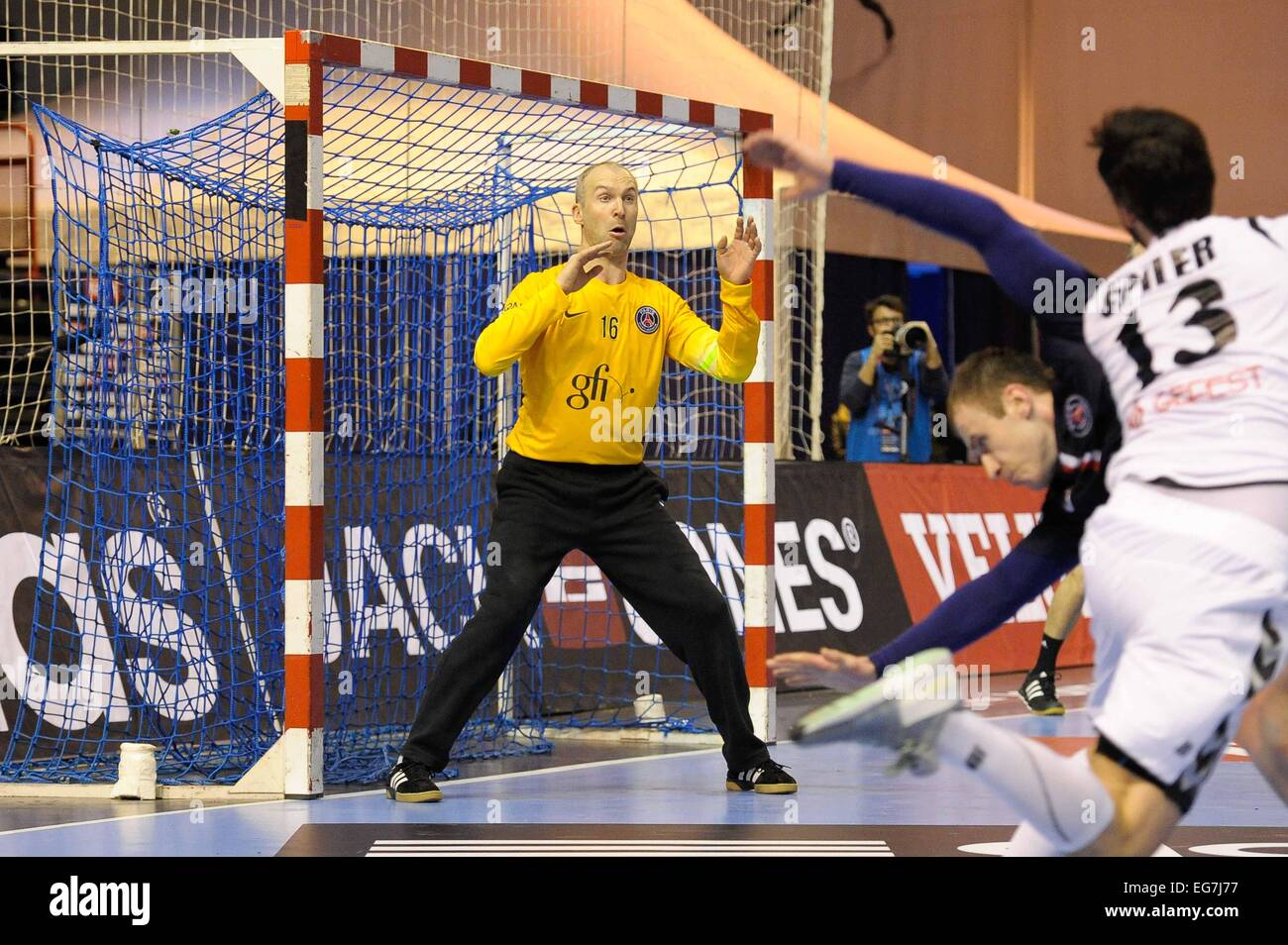 Thierry Omeyer - 15.02.2015 - PSG/Meshkov - Champions League.Photo : Andre  Ferreira/Icon Sport Stock Photo - Alamy
