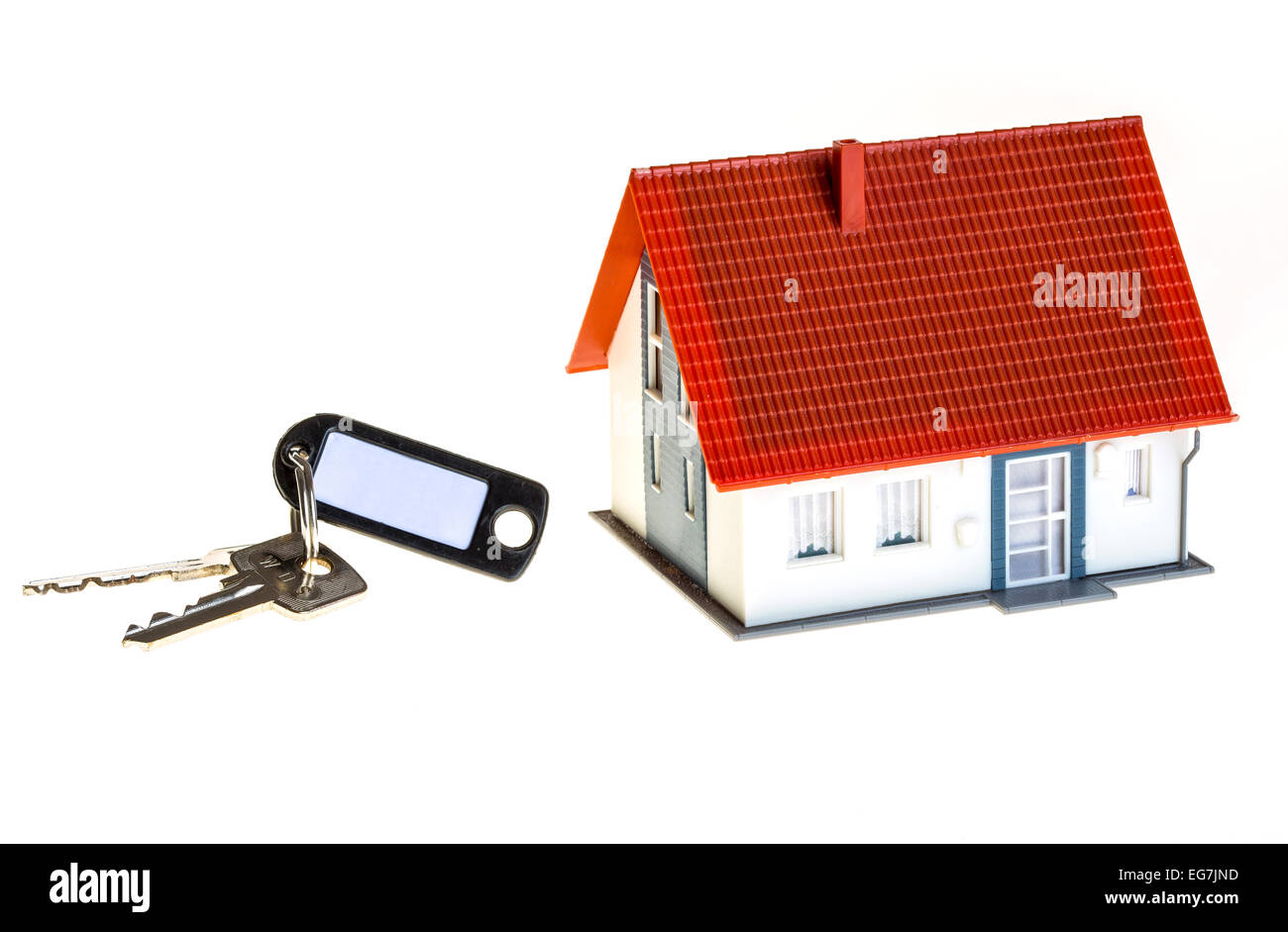 Symbolic image, house, home, new, house keys, move, sold, for sale, Stock Photo