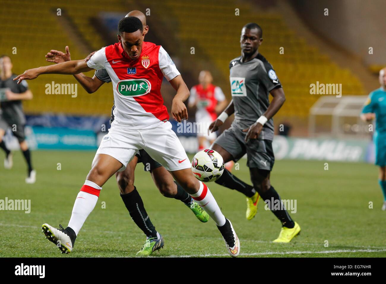 Anthony Martial - 11.02.2015 - Monaco/Rennes - 1/8Finale Coupe de France-.Photo : Sebastien Nogier/Icon Sport Stock Photo