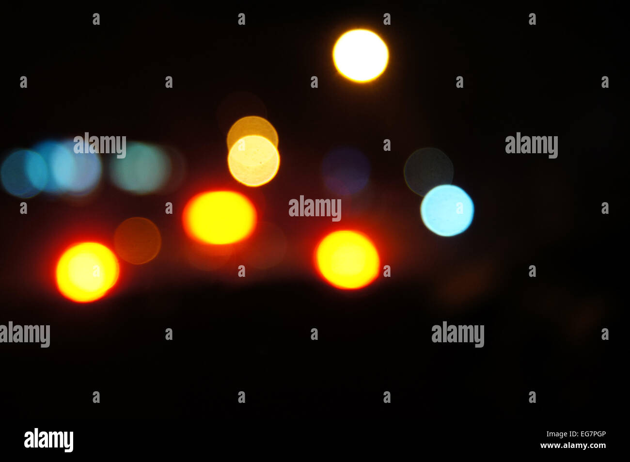 bokeh of car lights at night Stock Photo Alamy