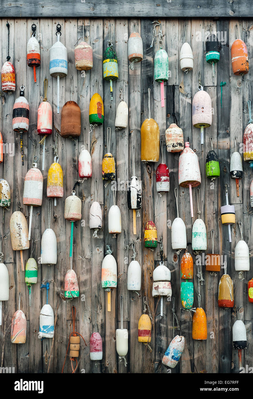 Lobster buoys, Jonesport, Maine, USA Stock Photo Alamy