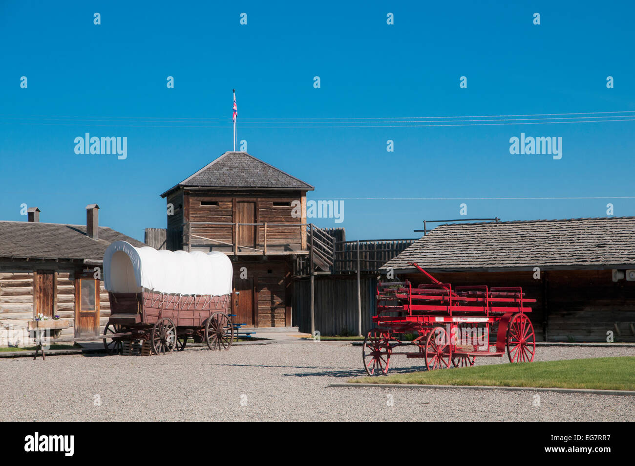 The Fort Museum, Fort Macleod, Alberta Canada Stock Photo Alamy