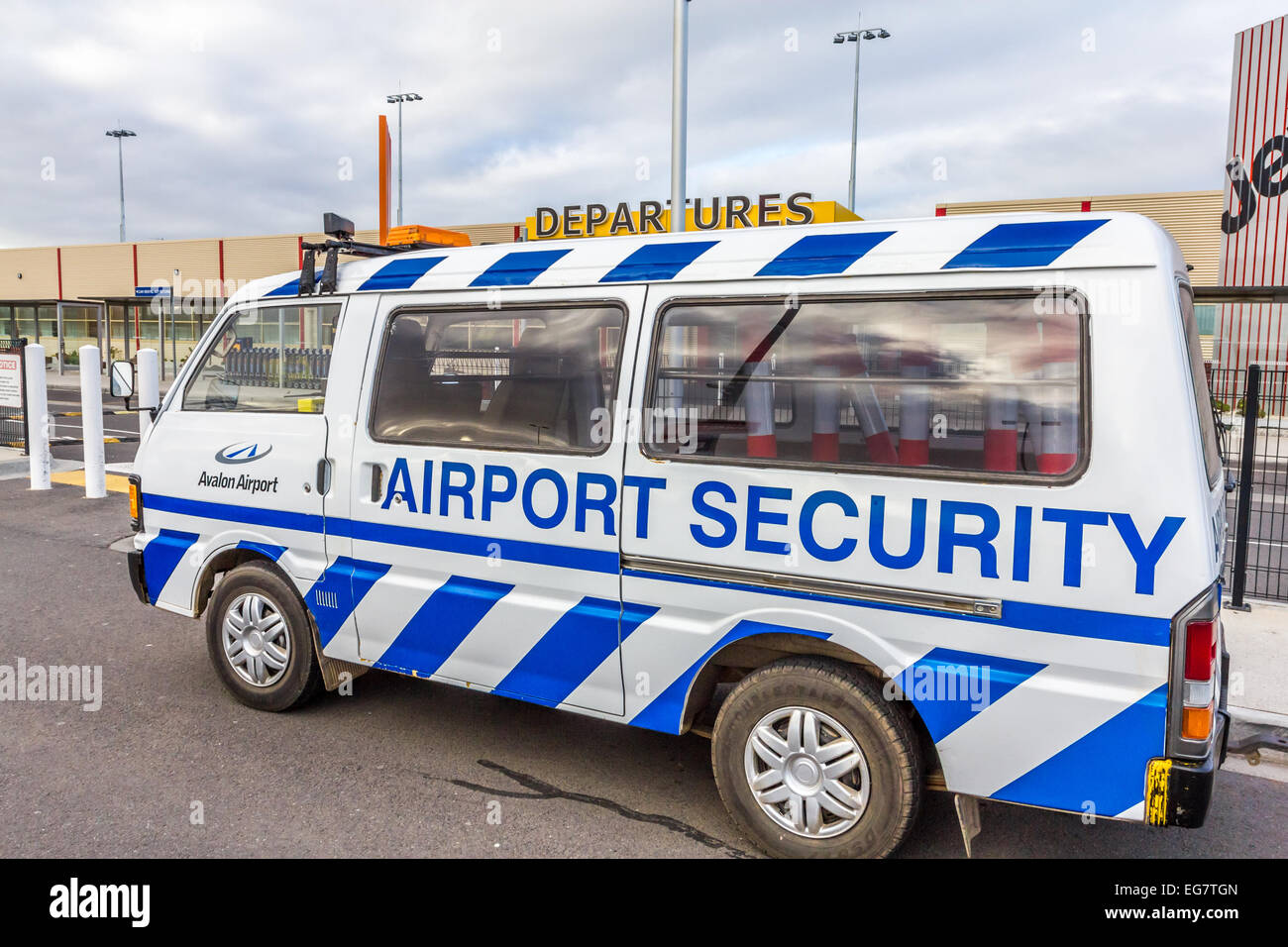 Airport security vehicle Stock Photo