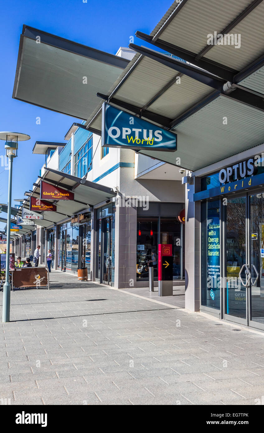 Modern shopping centre in Gungahlin ACT Australia Stock Photo
