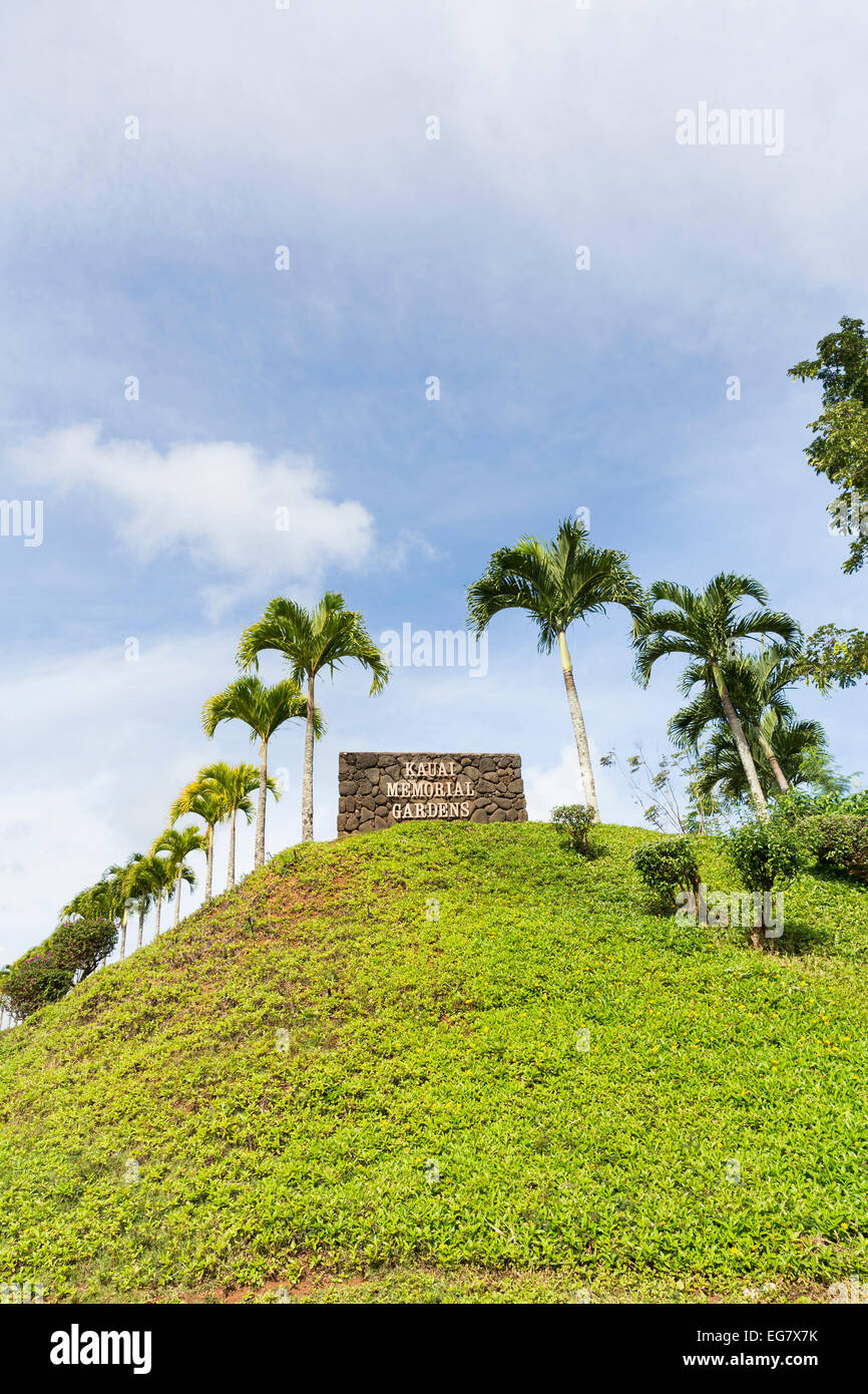 Kauai memorial gardens cemetery Stock Photo