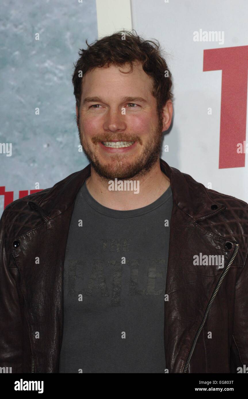 Los Angeles, CA, USA. 18th Feb, 2015. Chris Pratt at arrivals for HOT TUB TIME MACHINE 2 Premiere, The Regency Village Theatre, Los Angeles, CA February 18, 2015. Credit:  Elizabeth Goodenough/Everett Collection/Alamy Live News Stock Photo