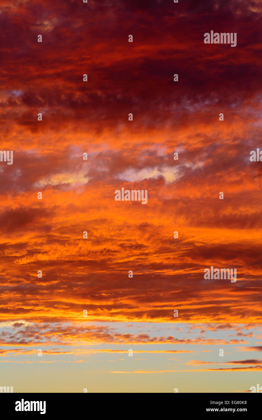 Clouds on sunset sky, background Stock Photo - Alamy