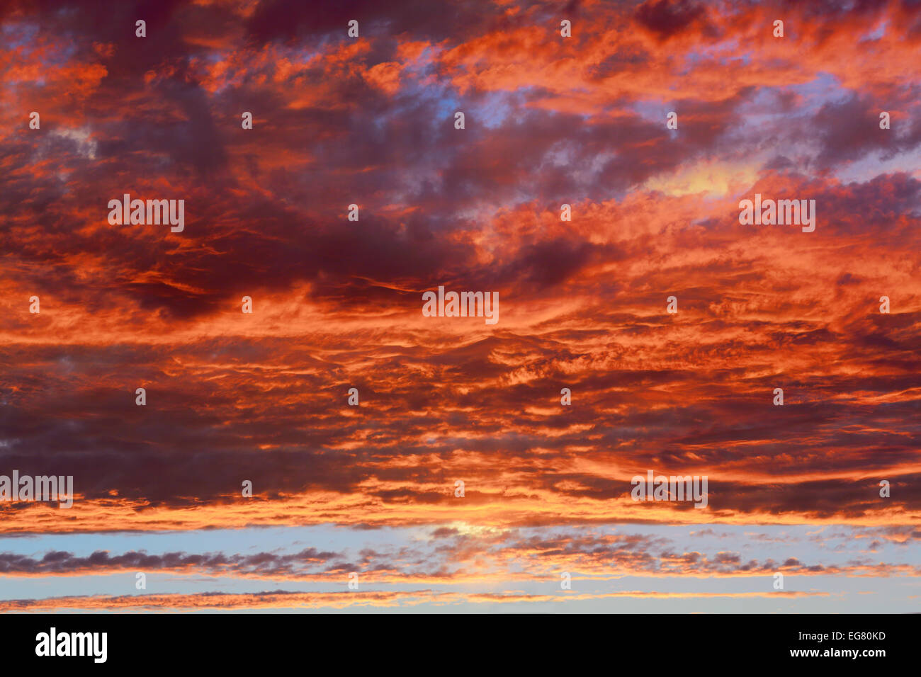 Clouds on sunset sky, background Stock Photo - Alamy