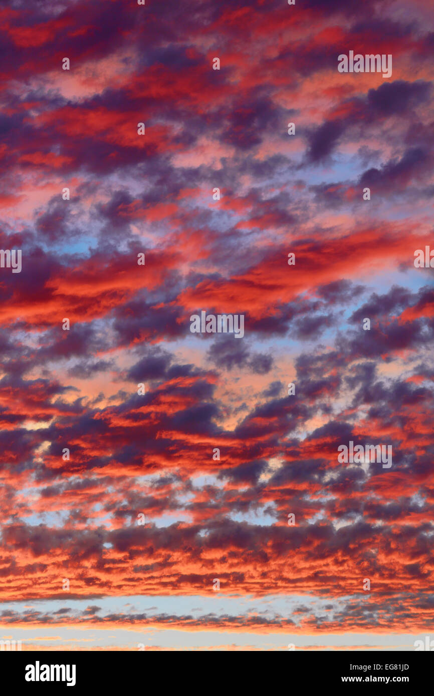 Clouds on sunset sky, background Stock Photo - Alamy