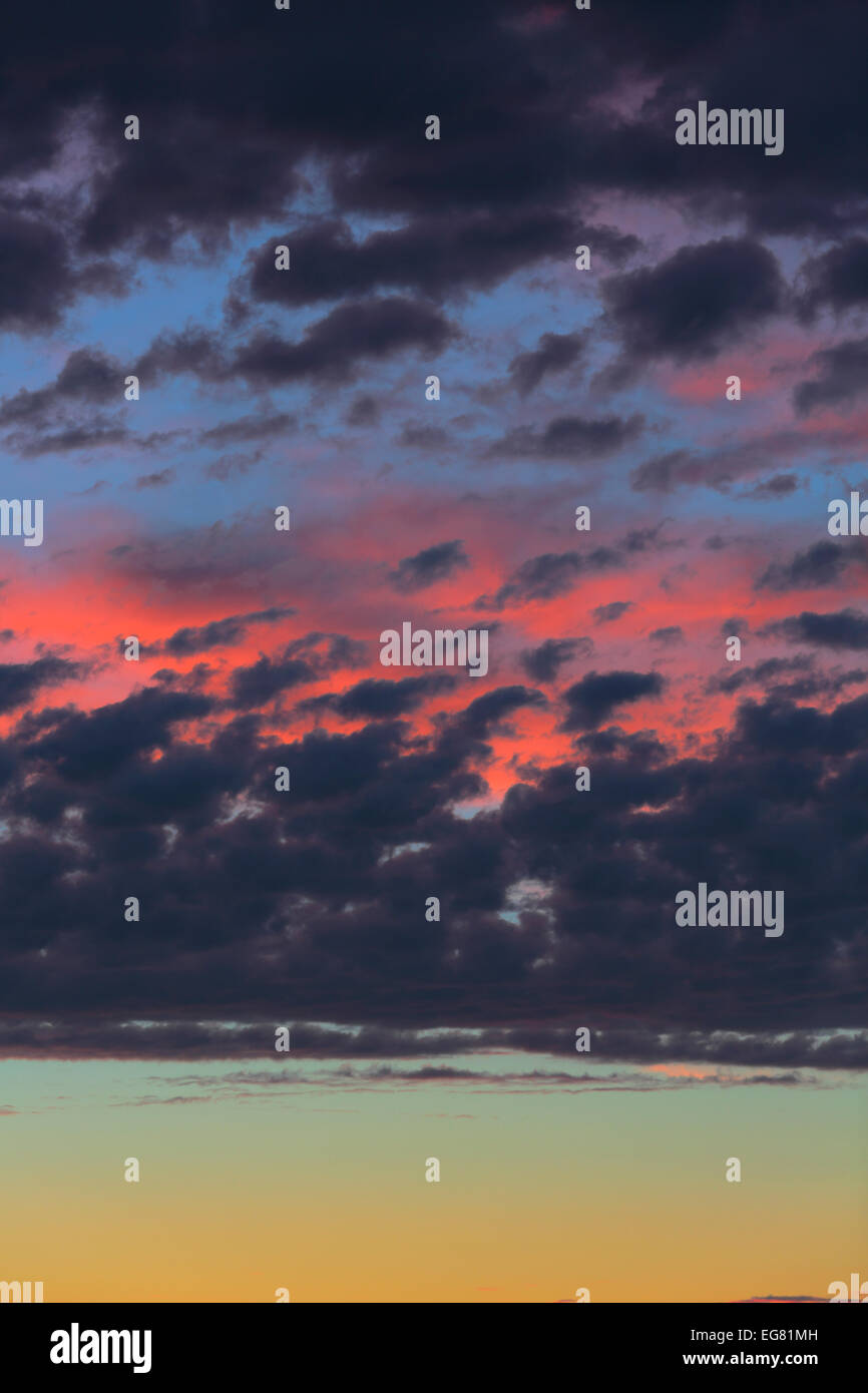 Clouds on sunset sky, background Stock Photo - Alamy