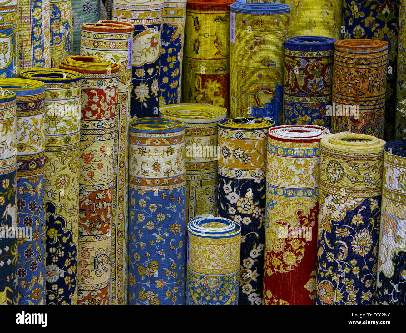 Ephesus, Turkey colorful handmade rugs Stock Photo - Alamy