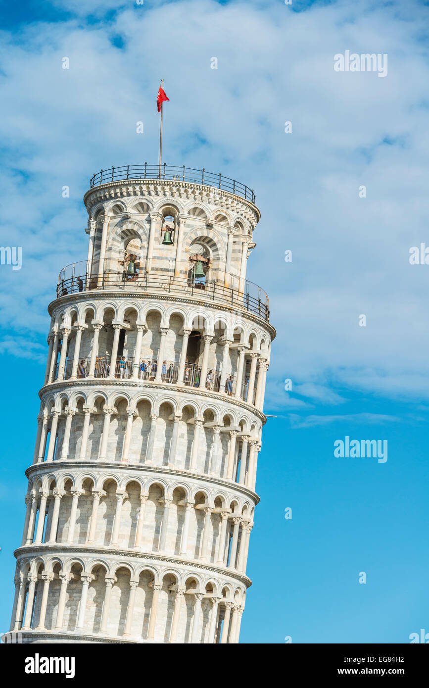 The Leaning Tower of Pisa, Santa Maria Assunta, Piazza del Duomo or Piazza dei Miracoli, Pisa, Tuscany, Italy Stock Photo
