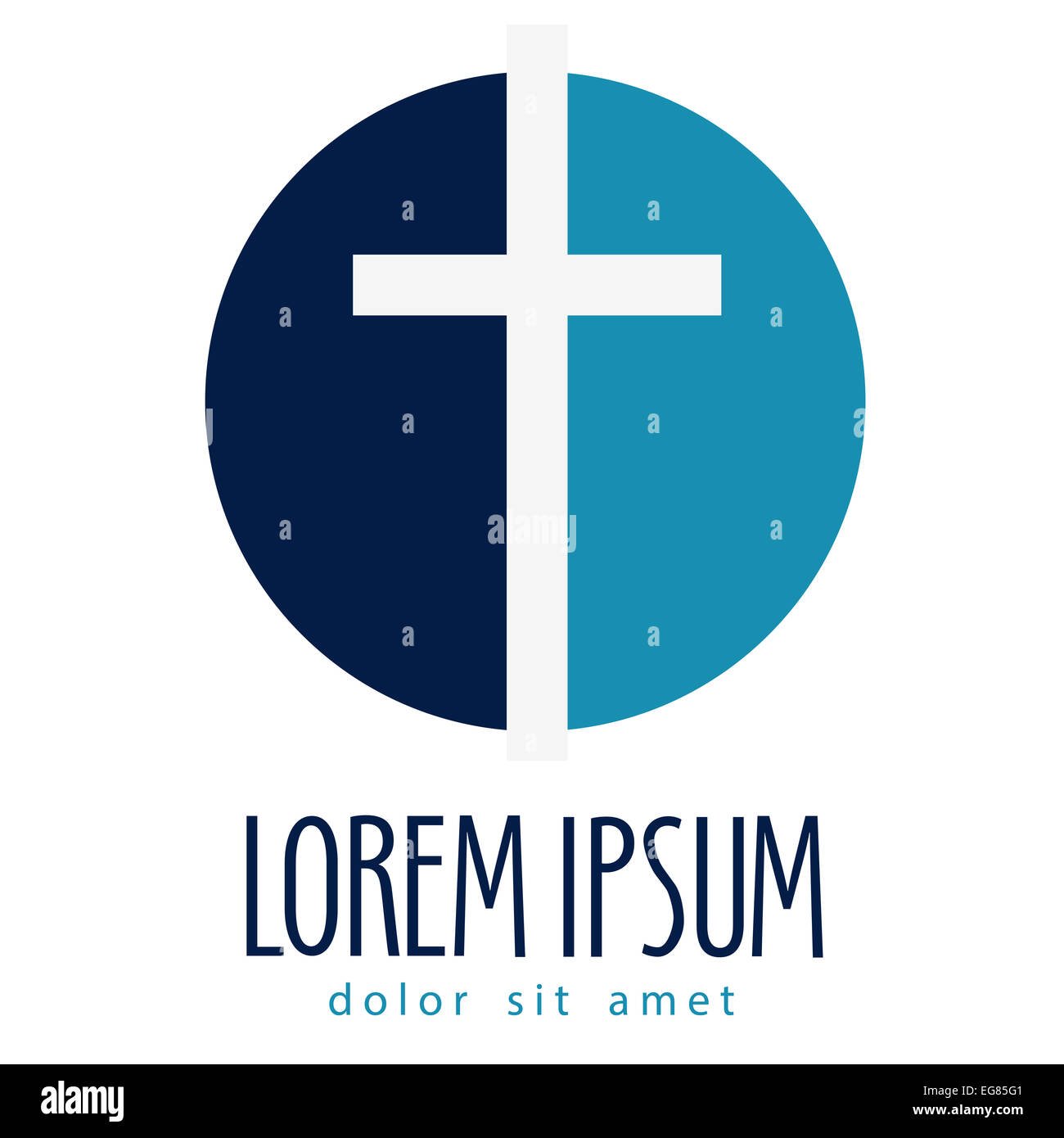 religion. crucifixion on a white background. vector illustration Stock Photo