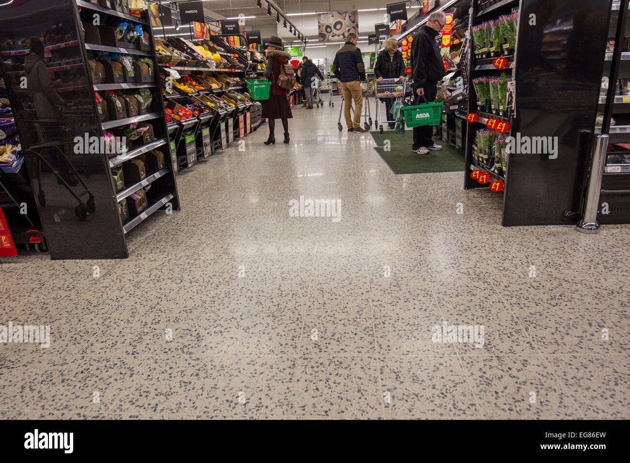 Inside Asda store Kendal Stock Photo Alamy