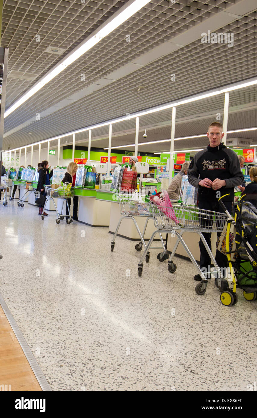 Inside Asda store Kendal Stock Photo Alamy