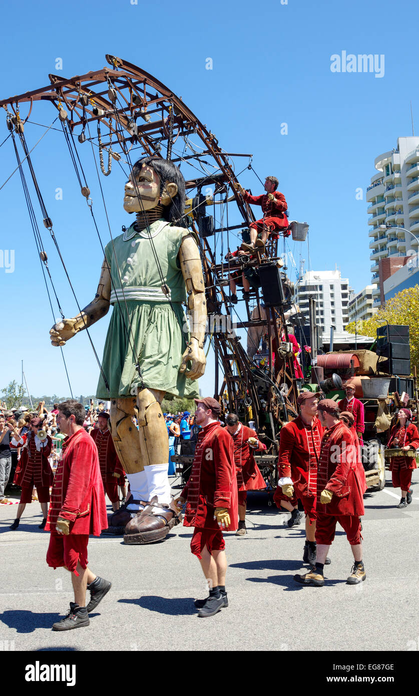 Giant puppets frolic at the border fence, Local News Stories