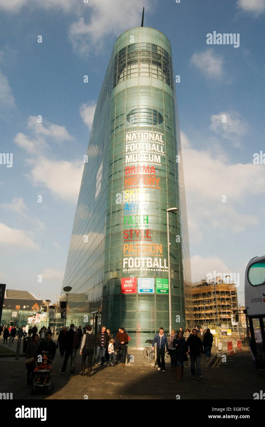 national football museum manchester nfm glass curtain wall walling Stock Photo
