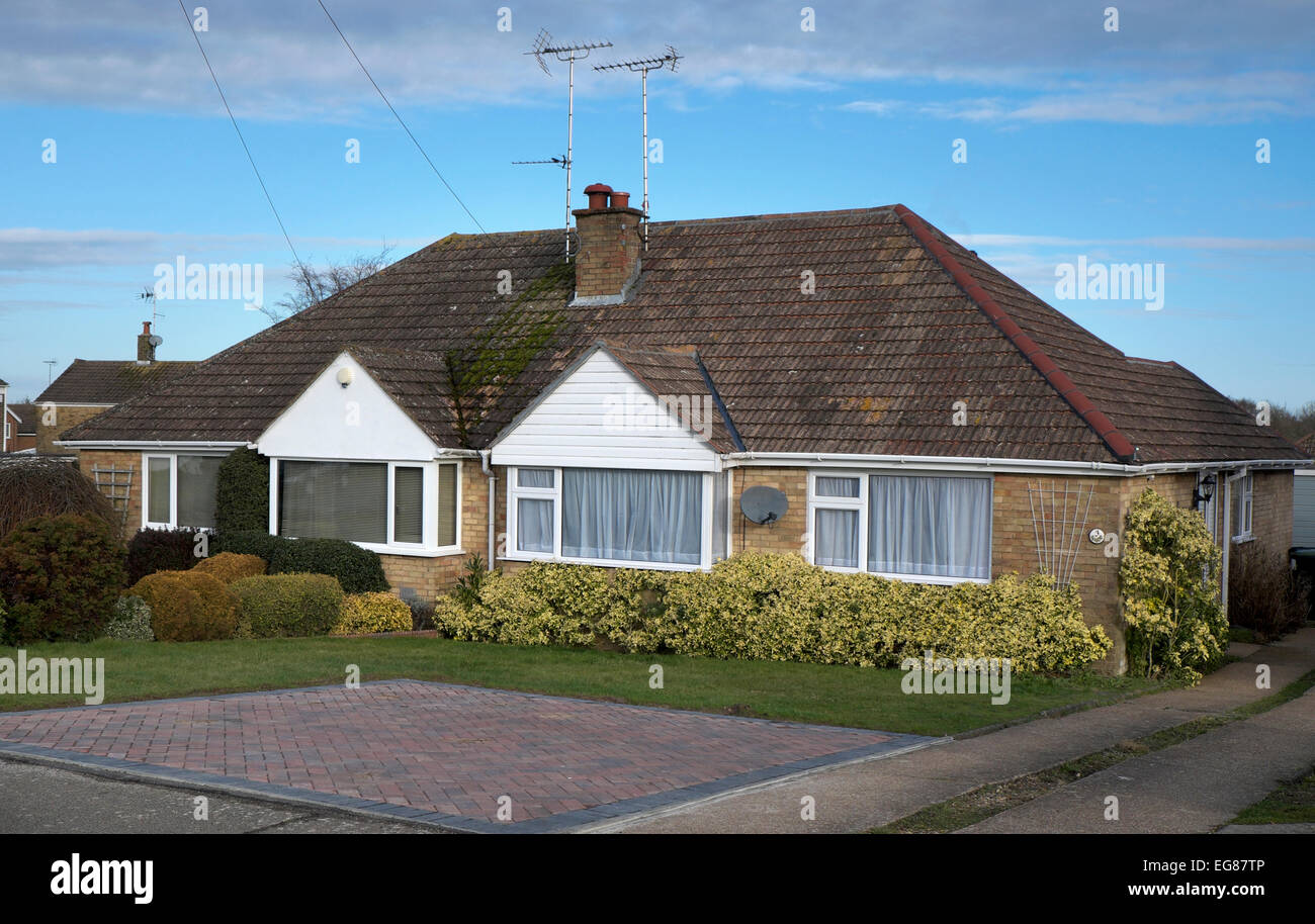 bungalow in burgess hill west sussex Stock Photo