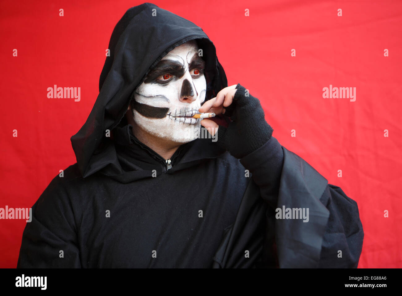 GER, 20150210, masked man Stock Photo