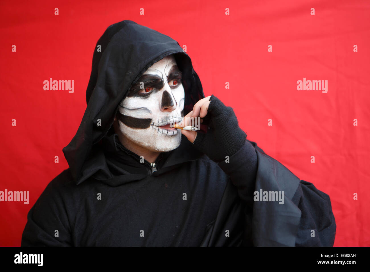 GER, 20150210, masked man Stock Photo