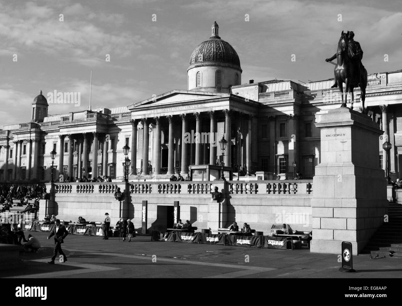 A view of Trafalgar Square, London, England Stock Photo - Alamy