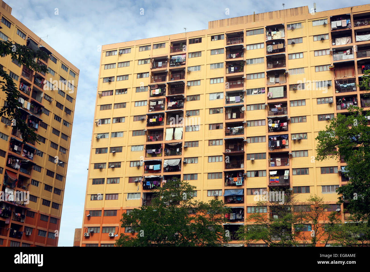 Apartment building in Kuala Lumpur, Malaysia Stock Photo