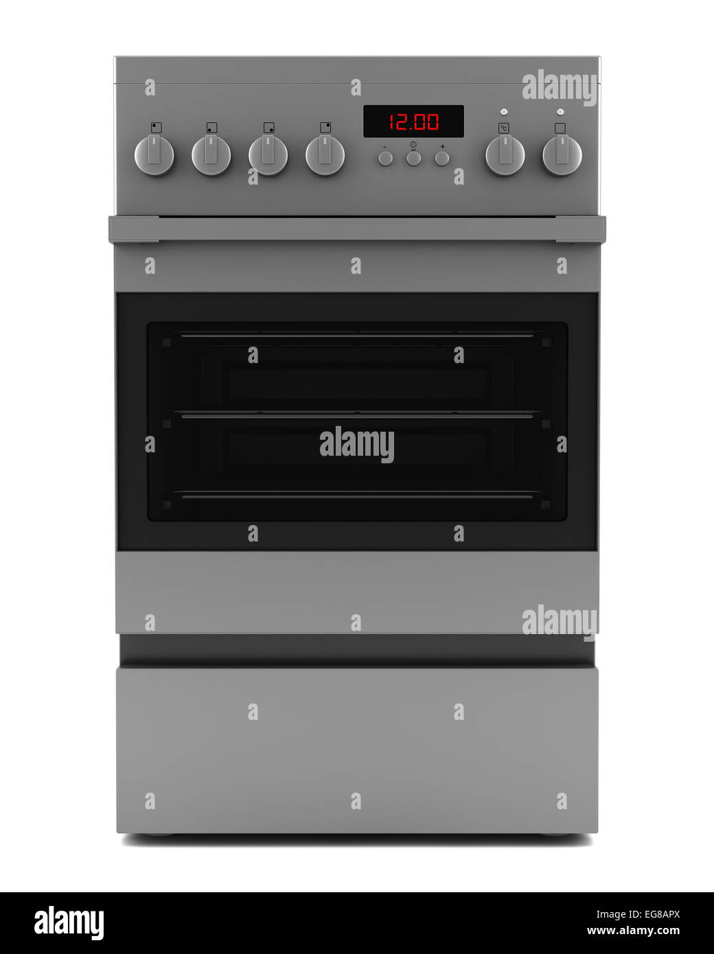 modern electric stove isolated on white background Stock Photo Alamy