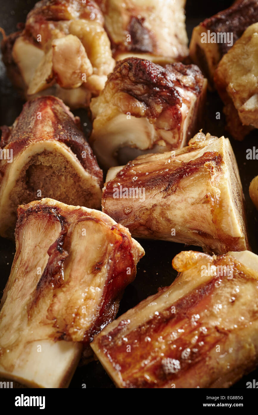 Roasted Beef Bones Stock Photo Alamy