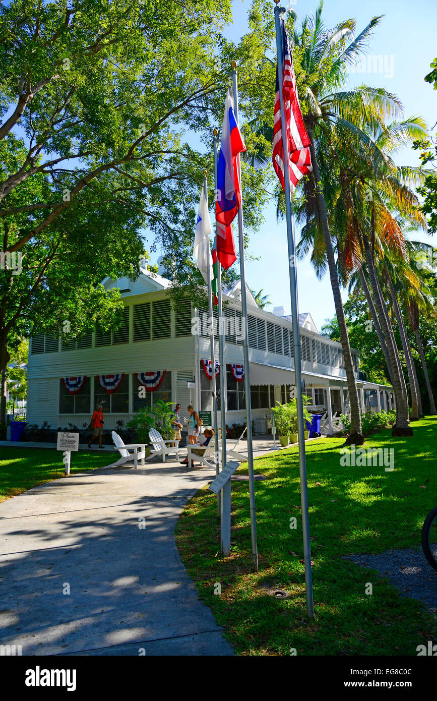 Little White House President Harry Truman Key West Florida FL destination for Western Caribbean Cruise from Tampa Stock Photo