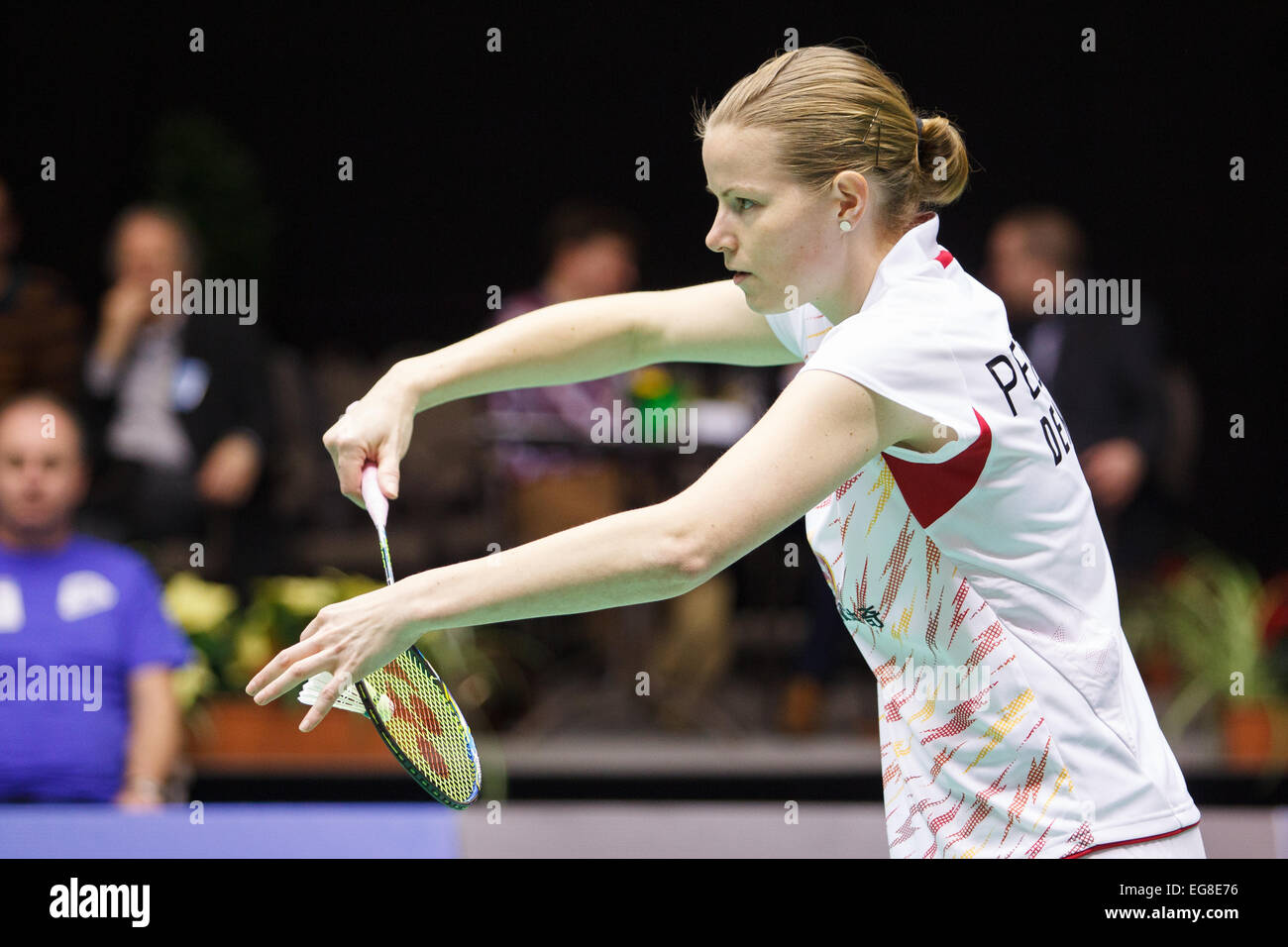 LEUVEN, BELGIUM, 14/02/2015. Badminton players Christinna Pedersen Stock  Photo - Alamy